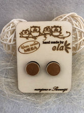 Naložite sliko v pregledovalnik galerije, LESENI UHANI - Krog