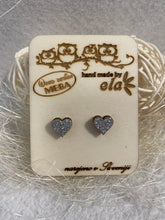 Naložite sliko v pregledovalnik galerije, LESENI UHANI - SRČEK